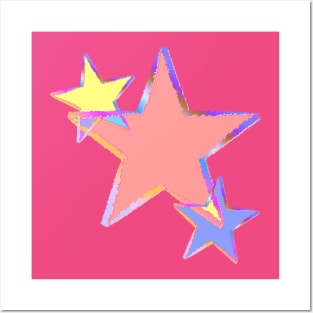 Pastel Stars Posters and Art